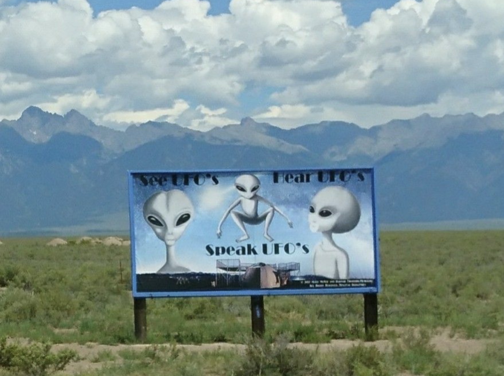 UFO Watchtower billboard 